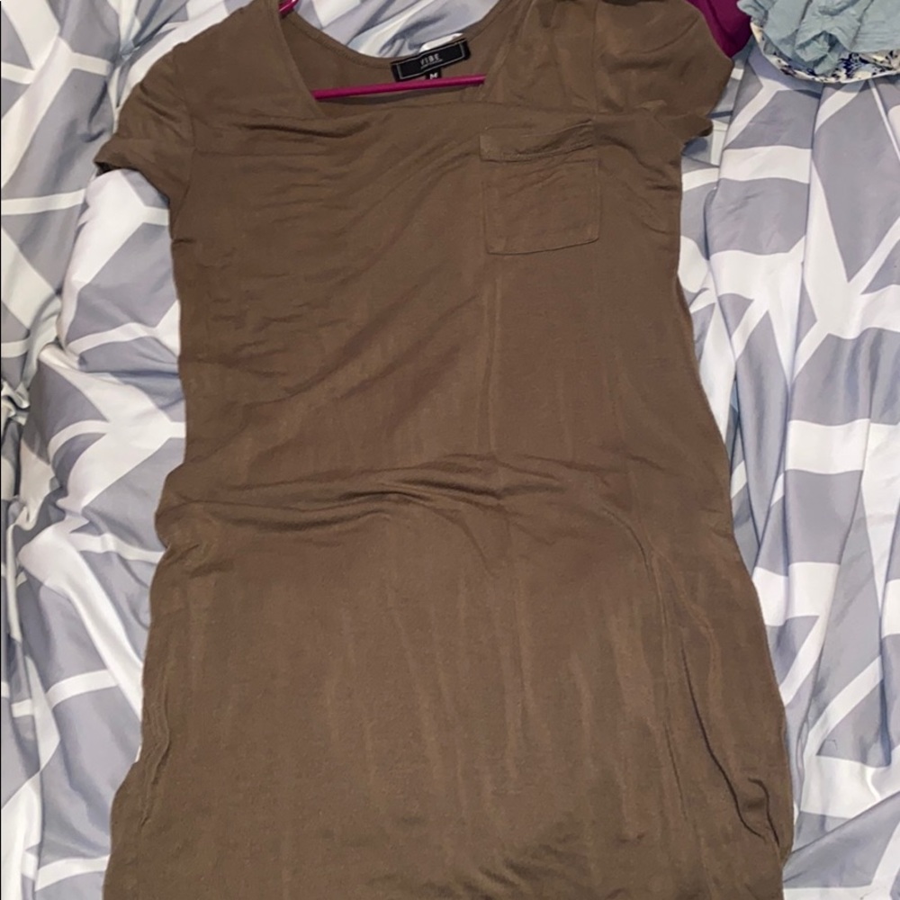 Olive green dress